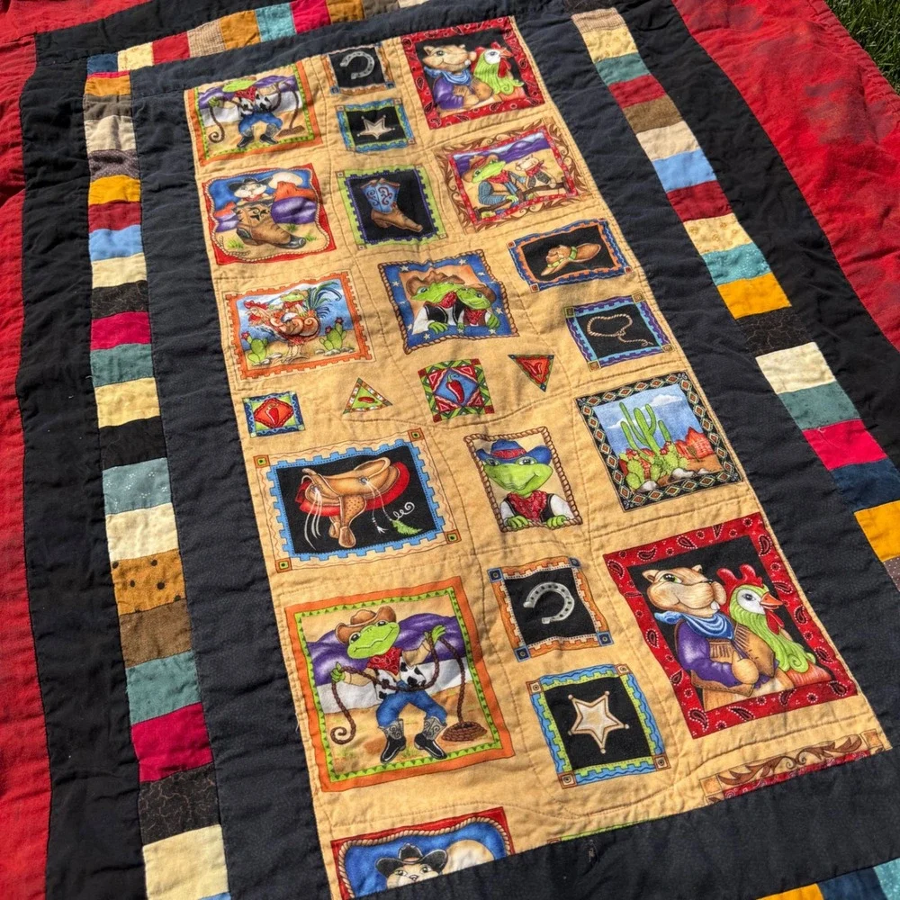Handmade handcrafted patchwork